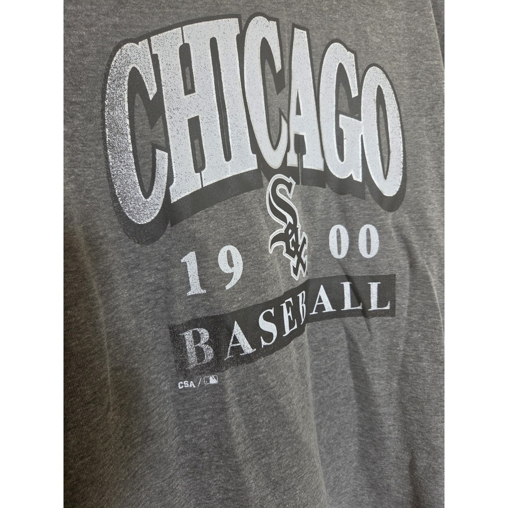 Chicago White Sox Baseball Sweatshirt Crew Size L MLB Gray Fleece Lined NWT - Picture 2 of 7